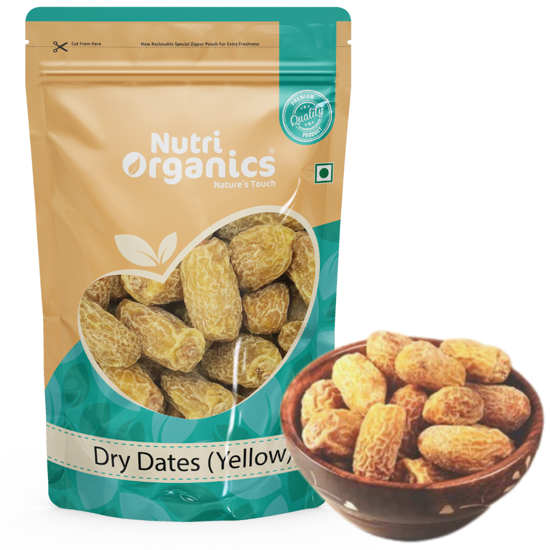 NUTRI ORGANICS CHUARA|KHARIK DRY DATES (YELLOW) 500 G