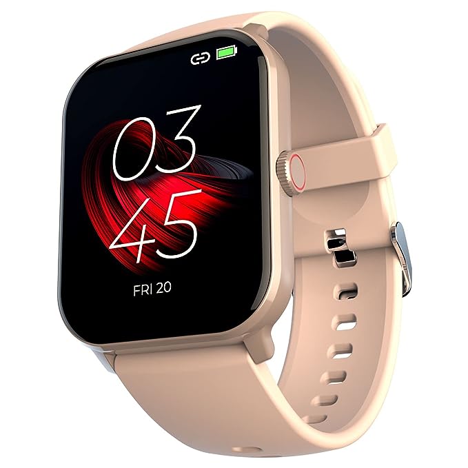 BEATXP MARV NEO 1.85” (4.6 CM) DISPLAY, BLUETOOTH CALLING SMART WATCH, SMART AI VOICE ASSISTANT, 100+ SPORTS MODES, HEART & SPO2 MONITORING, IP68, FAST CHARGING (ROSE GOLD)