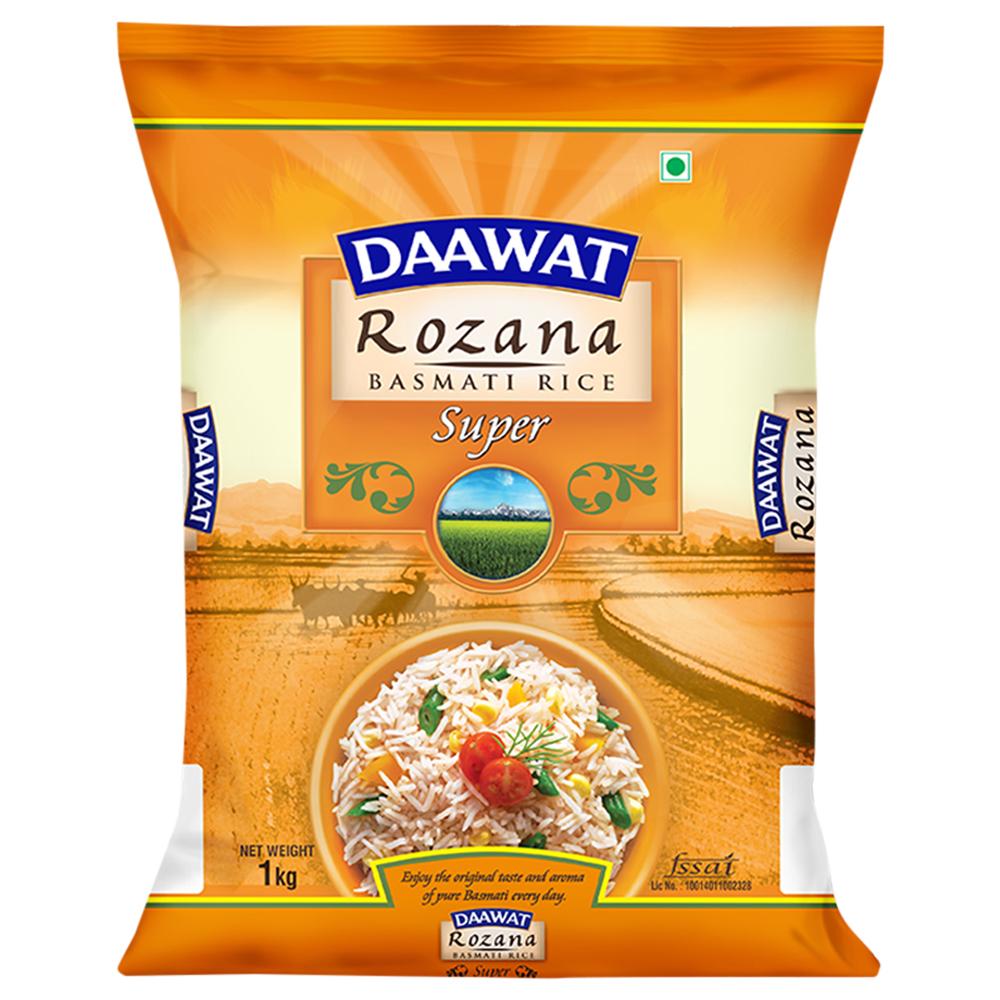 DAAWAT ROZANA SUPER BASMATI RICE 1 KG