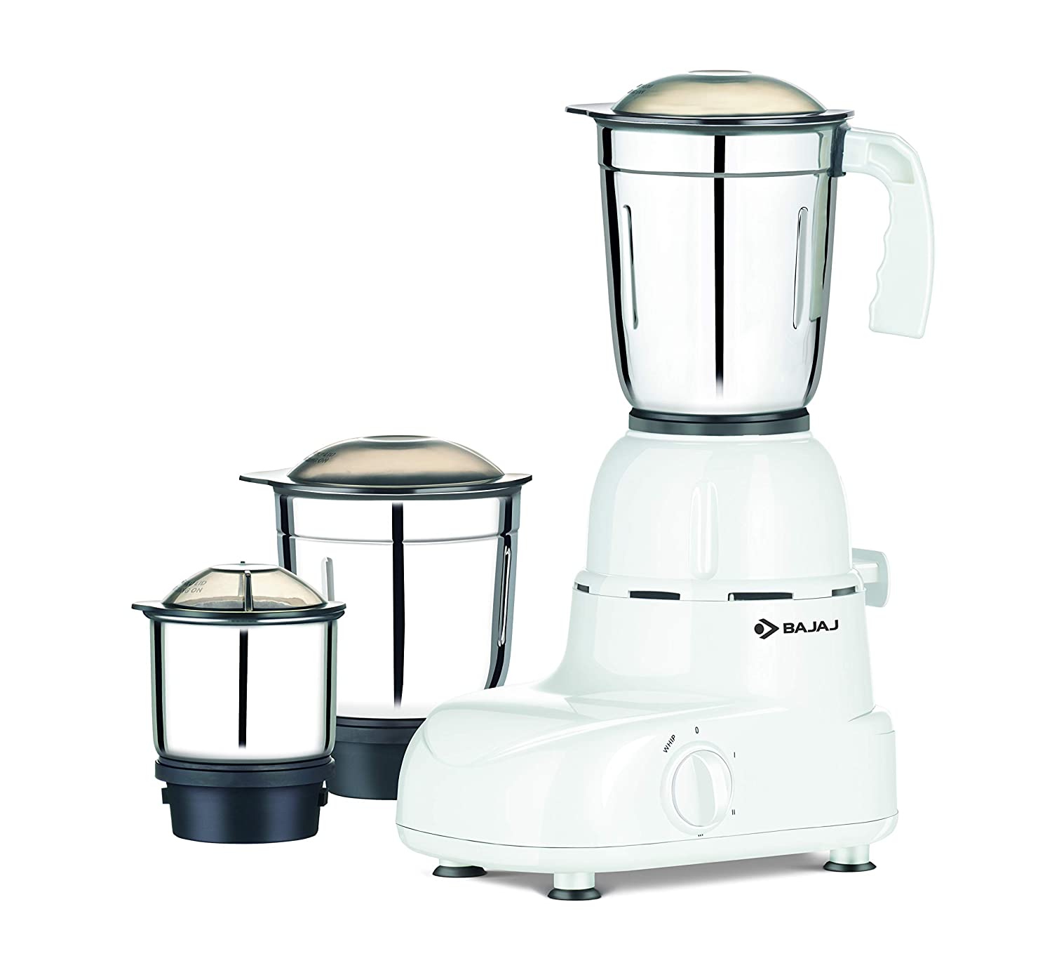 BAJAJ GLORY 500-WATT MIXER GRINDER WITH 3 JARS (WHITE)