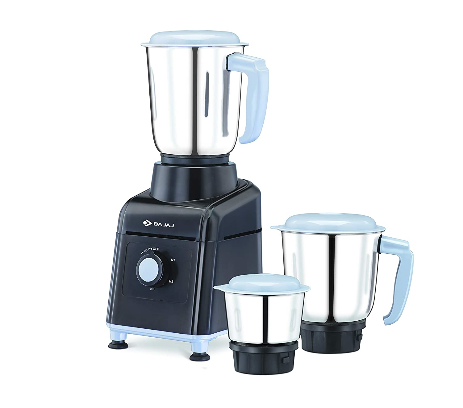 BAJAJ GX 3501 500W MIXER GRINDER WITH 3 JARS, BLACK