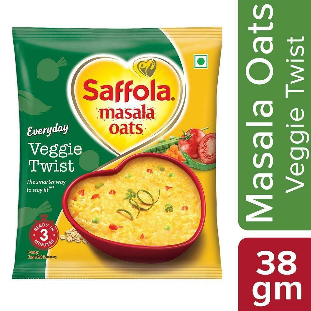 SAFFOLA VEGGIE TWIST INSTANT MASALA OATS 38 G