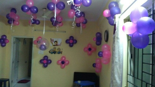 COLORFUL BALLOONS DECOR PINK PURPLE