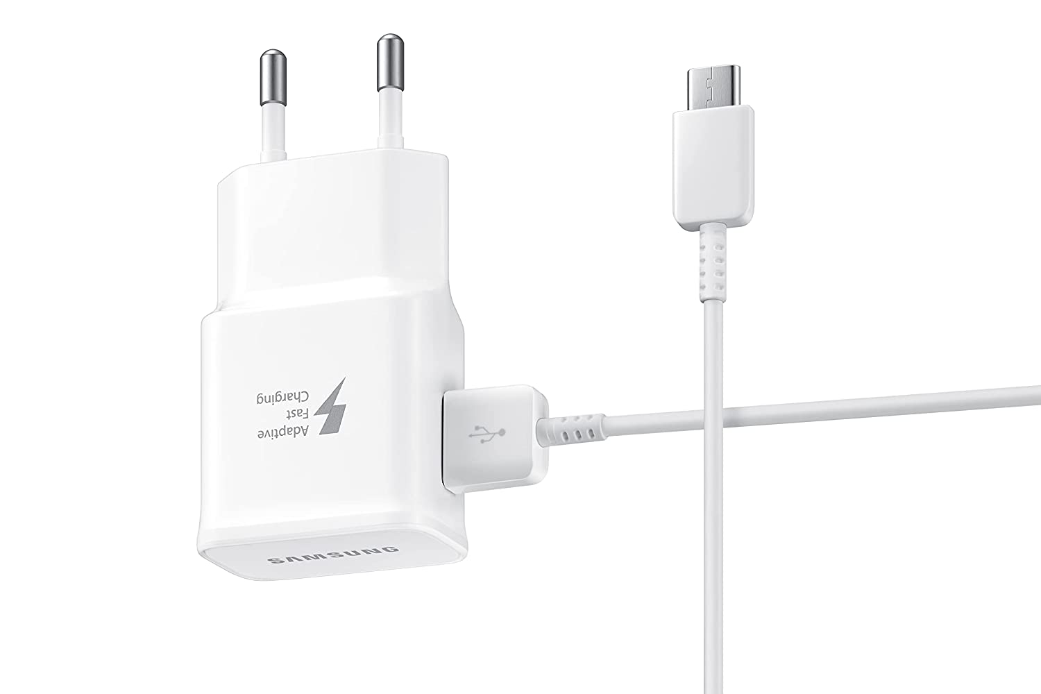 SAMSUNG ORIGINAL EP-TA20IWECGIN TYPE C FAST CHARGER (WHITE)