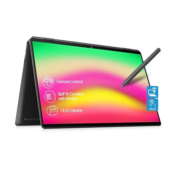 HP SPECTRE 16 X360 12TH GEN INTEL EVO CORE I7 16 INCH(40.6 CM) UHD+OLED MULTITOUCH 400 NITS GORILLA GLASS 2-IN-1 LAPTOP (16GB RAM/1TB SSD/A370M GRAPHICS 4GB/WIN 11/FPR/B&O/PEN/2.01 KG),F1009TX BLUE