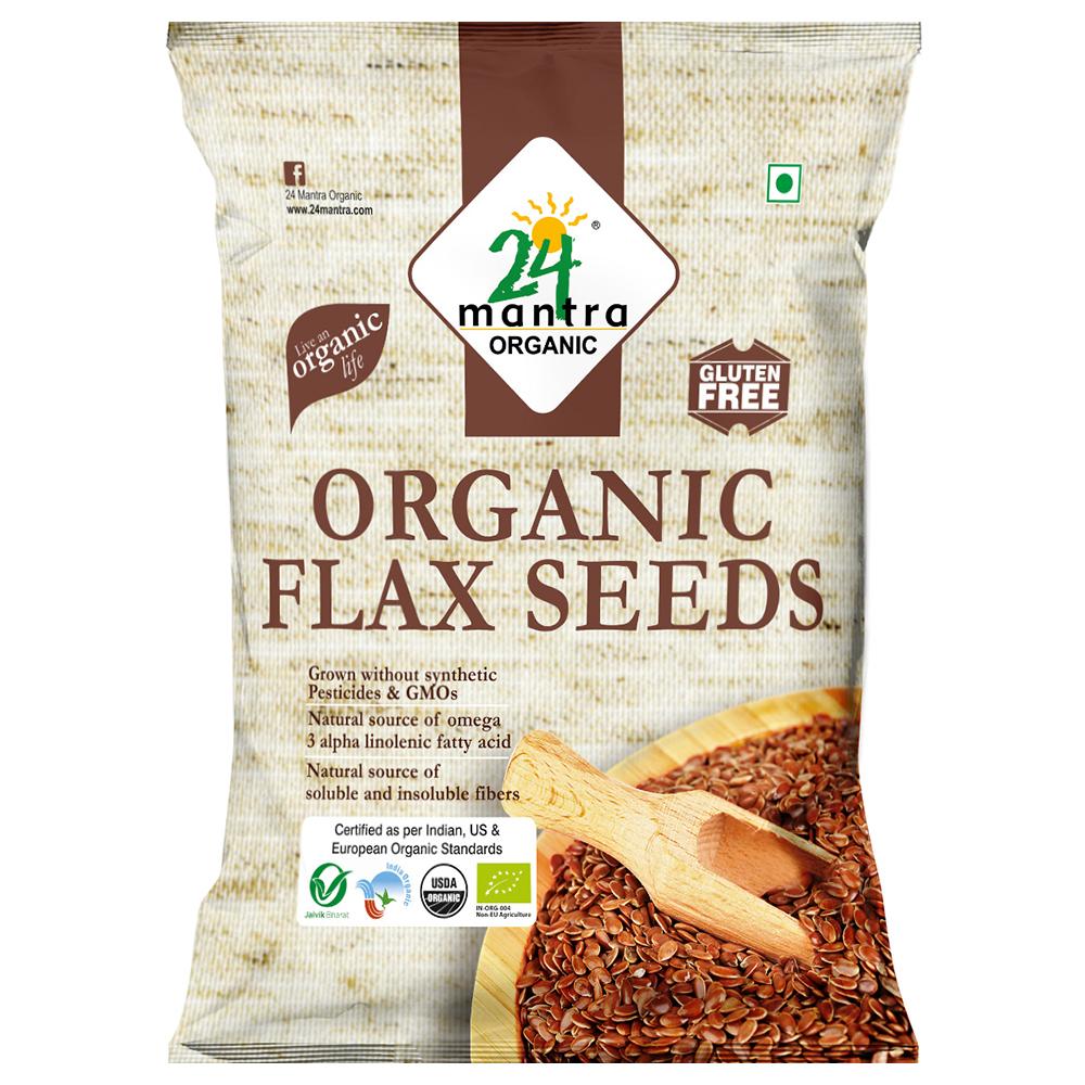 24 MANTRA ORGANIC FLAX SEEDS 200 G