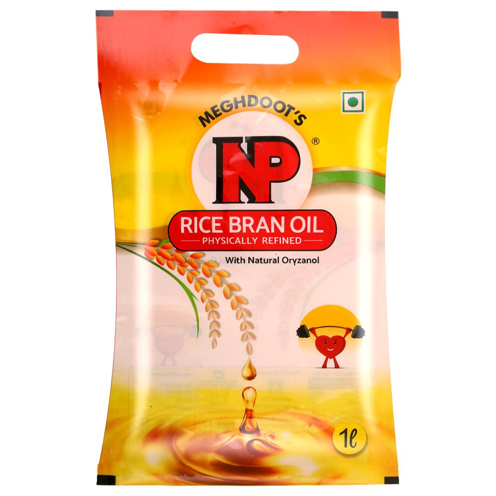 NP PHYSICALLY REFINED RICE BRAN OIL 1 L