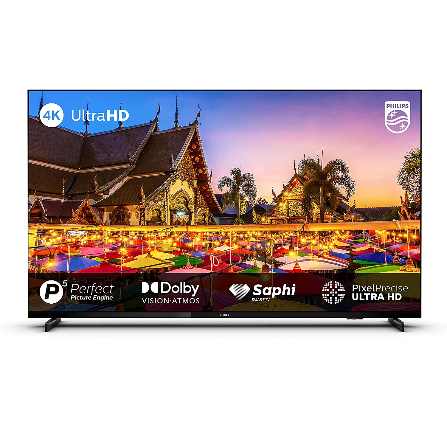 PHILIPS 126 CM (50 INCHES) 4K ULTRA HD LED SMART TV 50PUT7605/94 (BLACK) (2021 MODEL) | WITH P5 PERFECT PICTURE ENGINE