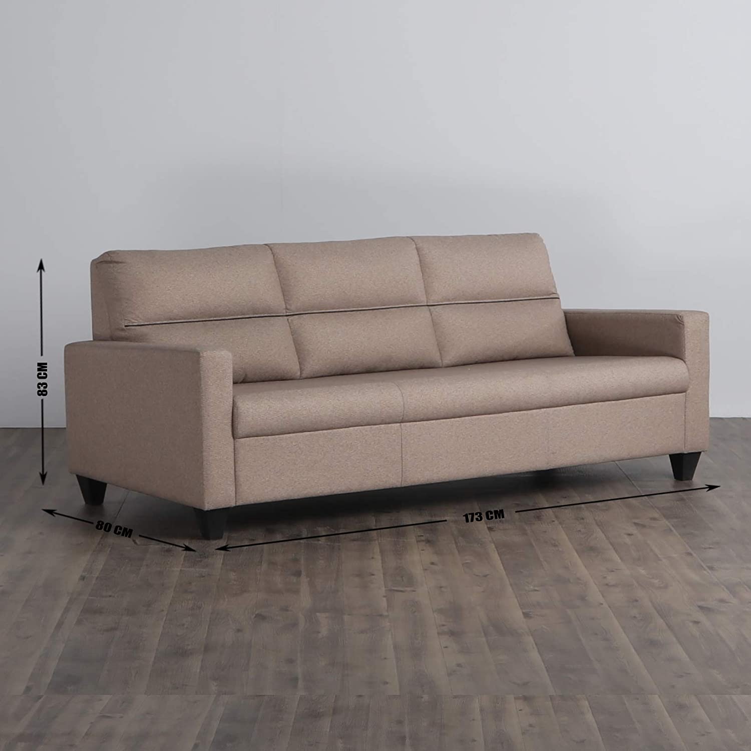 HOME CENTRE HELIOS CLARY 3+2 FABRIC SOFA SET - BEIGE