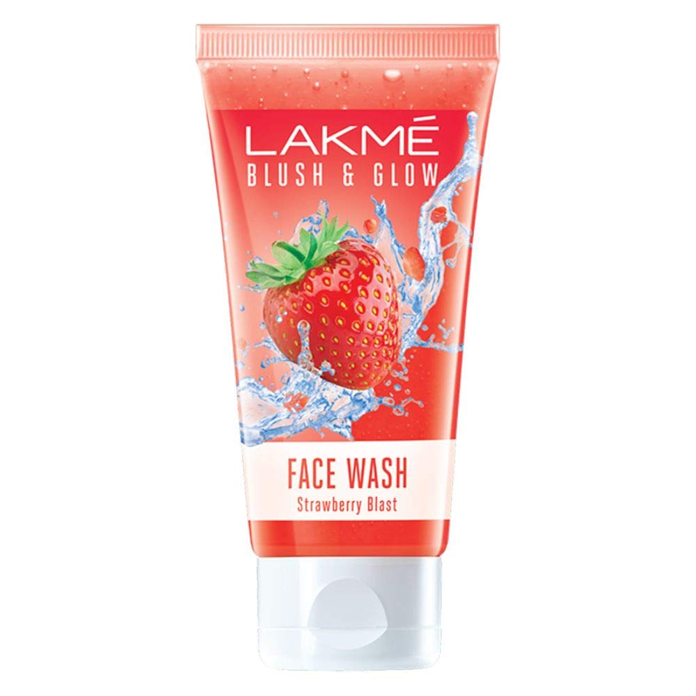 LAKMé BLUSH & GLOW STRAWBERRY COMBO FACE WASH WITH FRUIT EXTRACTS, 3 X 100 G