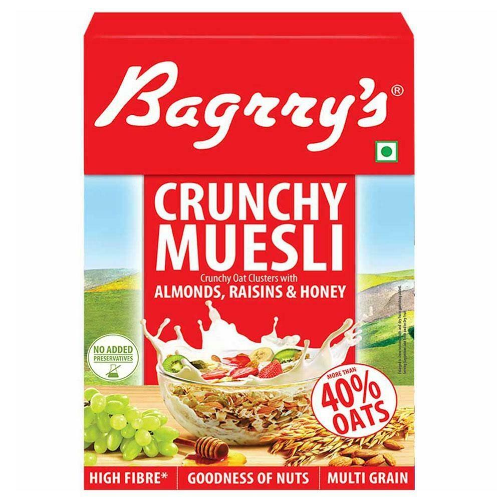 BAGRRY'S CRUNCHY MUESLI WITH ALMONDS RAISINS & HONEY