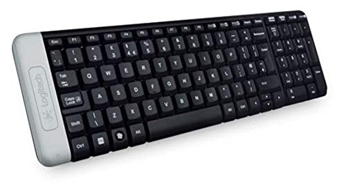 LOGITECH K230 COMPACT WIRELESS KEYBOARD FOR WINDOWS, 2.4GHZ WIRELESS WITH USB UNIFYING RECEIVER, SPACE-SAVING DESIGN, 2-YEAR BATTERY LIFE, PC/LAPTOP- BLACK