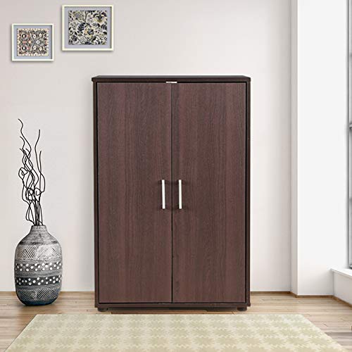 HOMETOWN HENLEY ENGINEERED WOOD STORAGE CABINET IN BEECH CHOCOLATE COLOUR