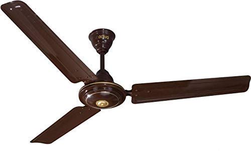 ACTIVA APSRA 1200 MM HIGH SPEED 390 RPM BEE APPROVED 5 STAR CEILING FAN BROWN WITH 2 YEAR WARRANTY