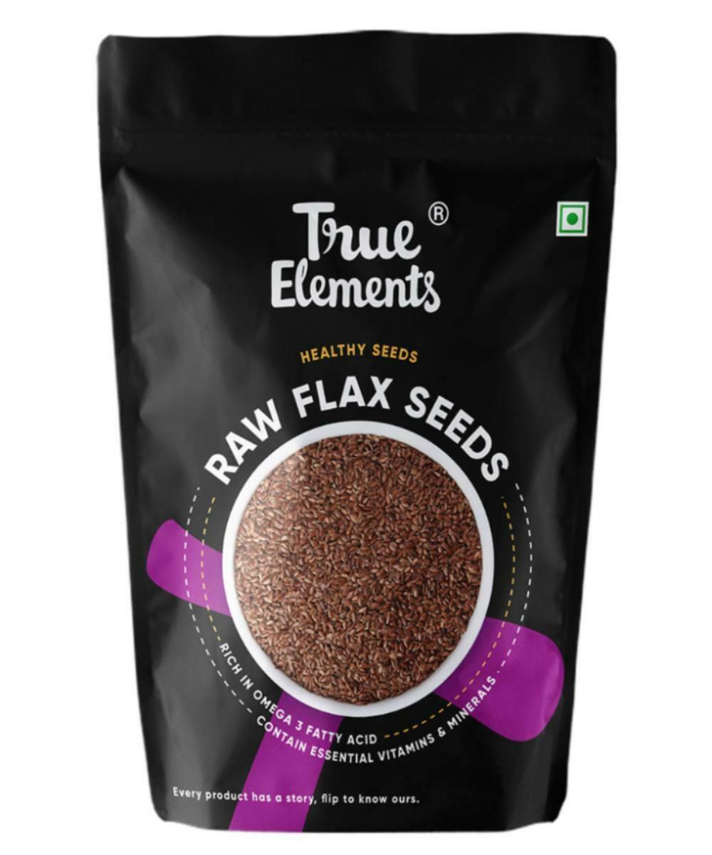 TRUE ELEMENTS RAW FLAX SEEDS 500 G