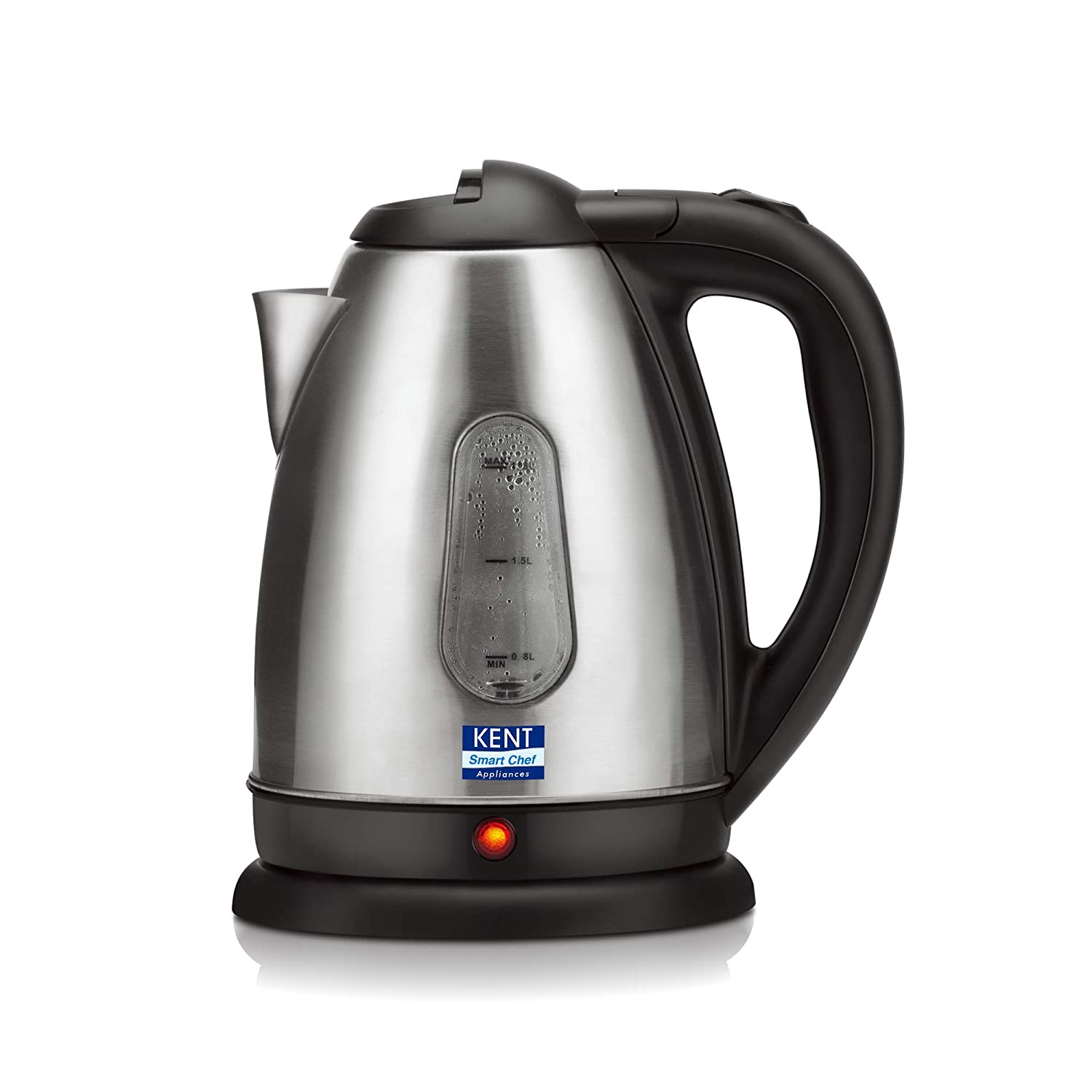 KENT 16026 ELECTRIC KETTLE STAINLESS STEEL 1.8 L | 1500W | SUPERFAST BOILING | AUTO SHUT-OFF | BOIL DRY PROTECTION | 360° ROTATING BASE | WATER LEVEL INDICATOR