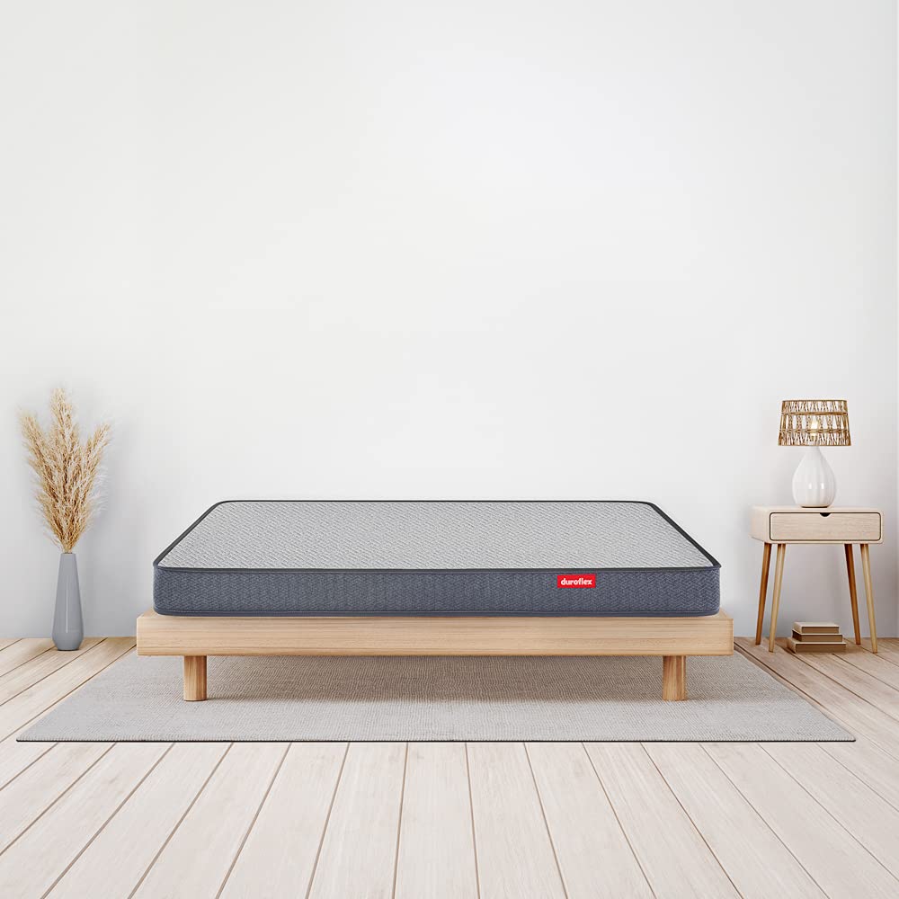 DUROFLEX LIVEIN 2 IN 1 DUAL REVERSIBLE MEMORY FOAM MATTRESS QUEEN SIZE (78 X 60 X 5 INCHES)