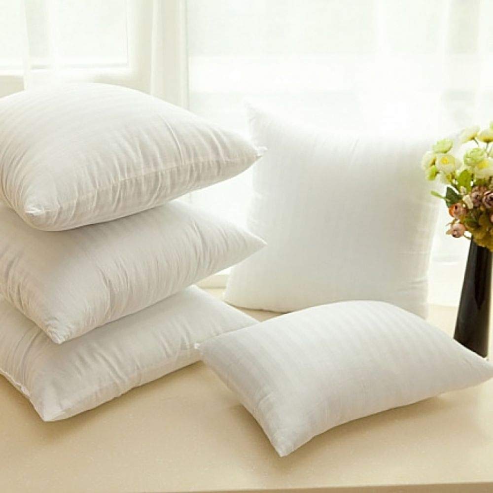 CLOTH FUSION MICROFIBER CUSHION FILLER, 16X16 INCHES, WHITE, SET OF 5