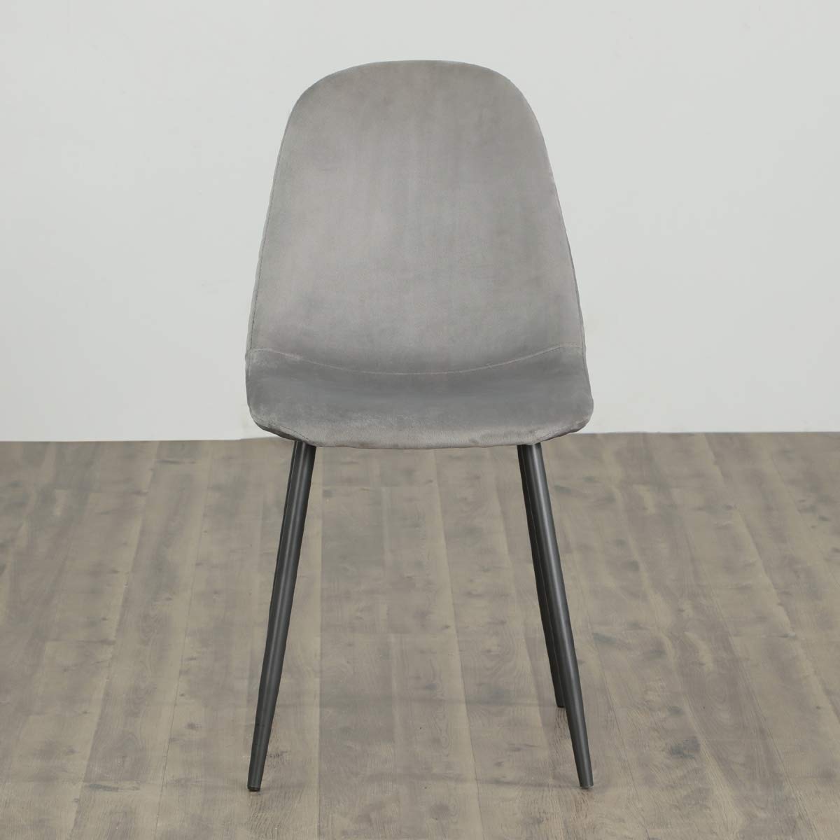 HOME CENTRE ALLEN POLYESTER DINING CHAIR - SET OF 2 - GREY-