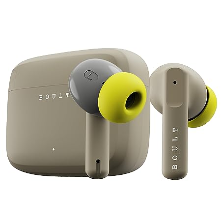 BOULT AUDIO NEWLY LAUNCHED Z60 TRUE WIRELESS IN EAR EARBUDS WITH 60H PLAYTIME, QUAD MIC ENC CLEAR CALLING, 50MS LOW LATENCY GAMING, IPX5 EAR BUDS TWS, BLUETOOTH 5.3, 13MM BASS DRIVERS (SPRING GREEN)