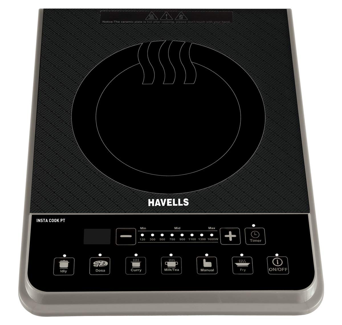 HAVELLS INSTA COOK PT 1600-WATT INDUCTION COOKTOP (ASSORTED COLOR)