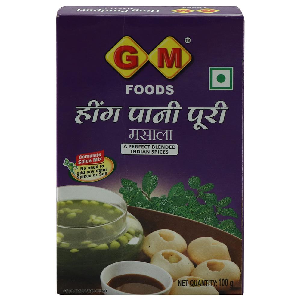 GM FOODS HING PANI PURI MASALA 100 G