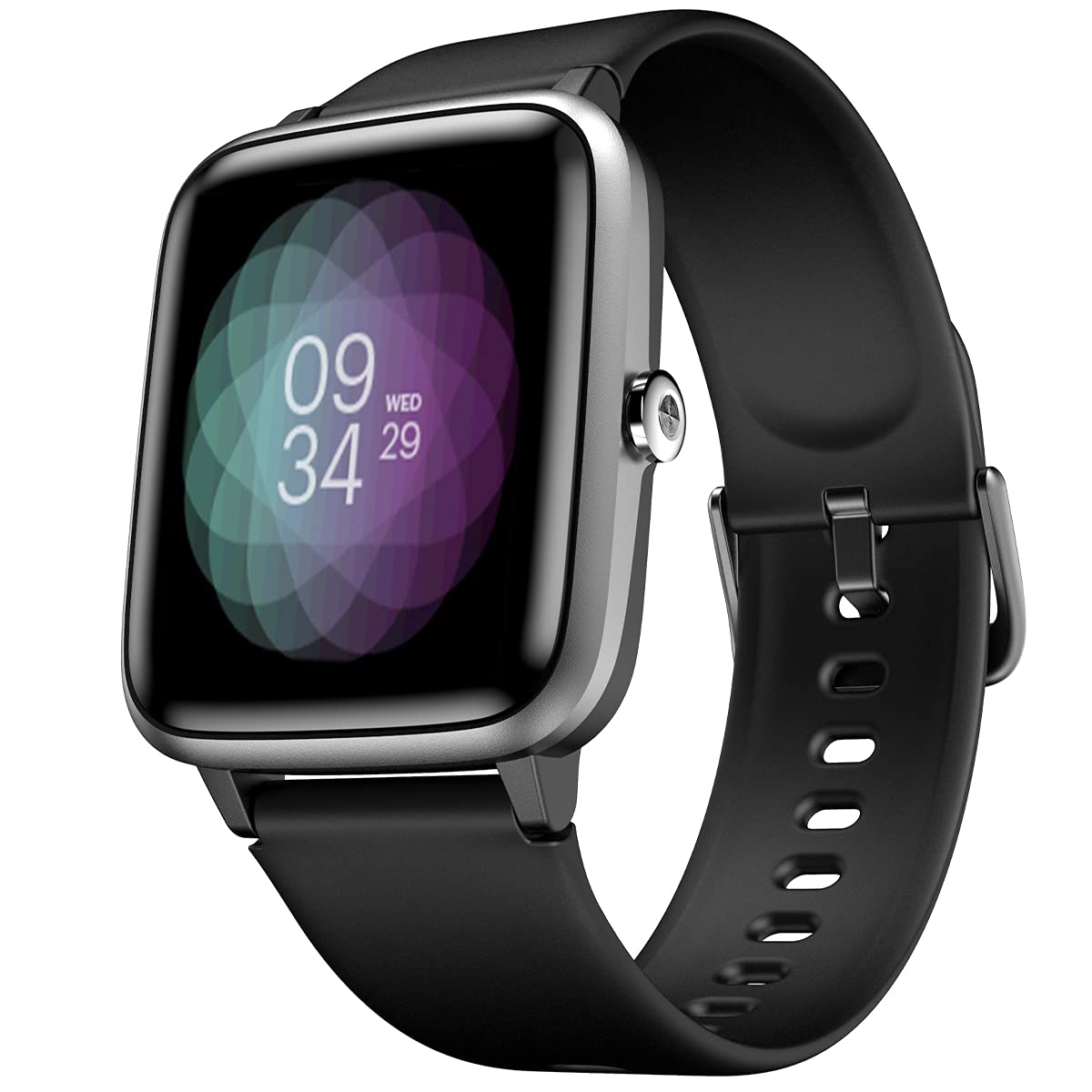 NOISE COLORFIT PRO 2 FULL TOUCH CONTROL SMART WATCH WITH 35G WEIGHT & UPGRADED LCD DISPLAY,IP68 WATERPROOF,HEART RATE MONITOR,SLEEP & STEP TRACKER,CALL & MESSAGE ALERTS & LONG BATTERY LIFE (JET BLACK)