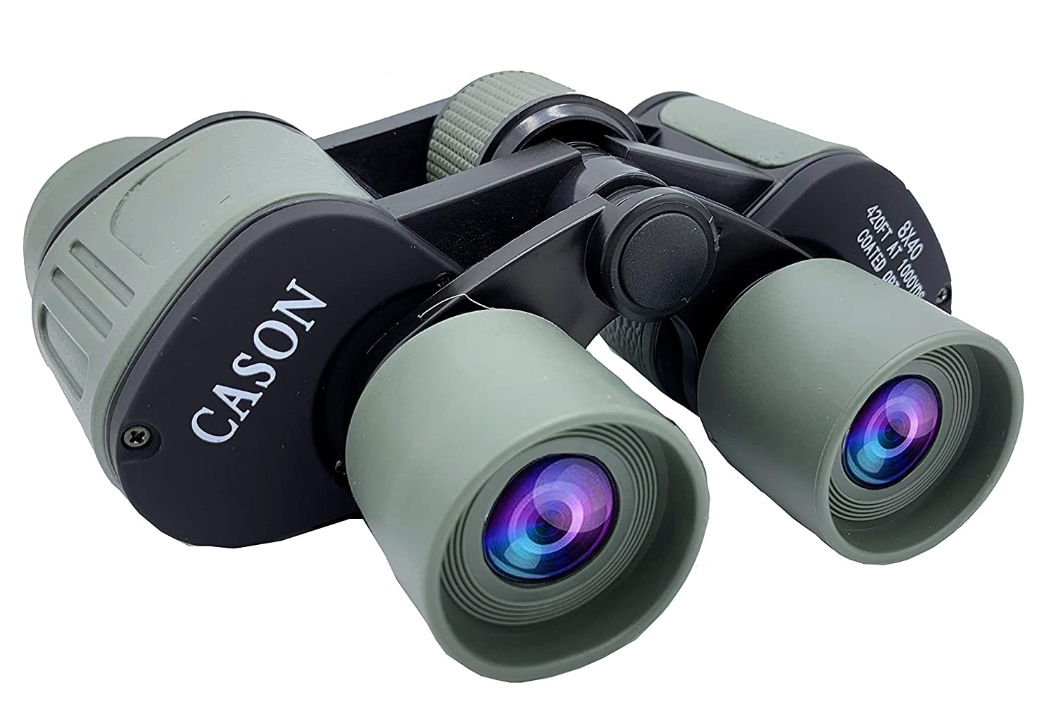 CASON (DEVICE OF C)-PROFESSIONAL 8 X 40 HD BINOCULARS POWERFUL LENS 8X ZOOM PORTABLE BINOCULAR TELESCOPE WITH POUCH OUTDOOR BINOCULARS FOR LONG DISTANCE,BIRD WATCHING,WILDLIFE FOR ADULTS(GREEN)