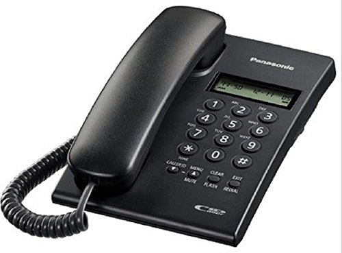 PANASONIC KX-TSC60SXB CORDED LANDLINE PHONE WITH CALLER ID (BLACK)