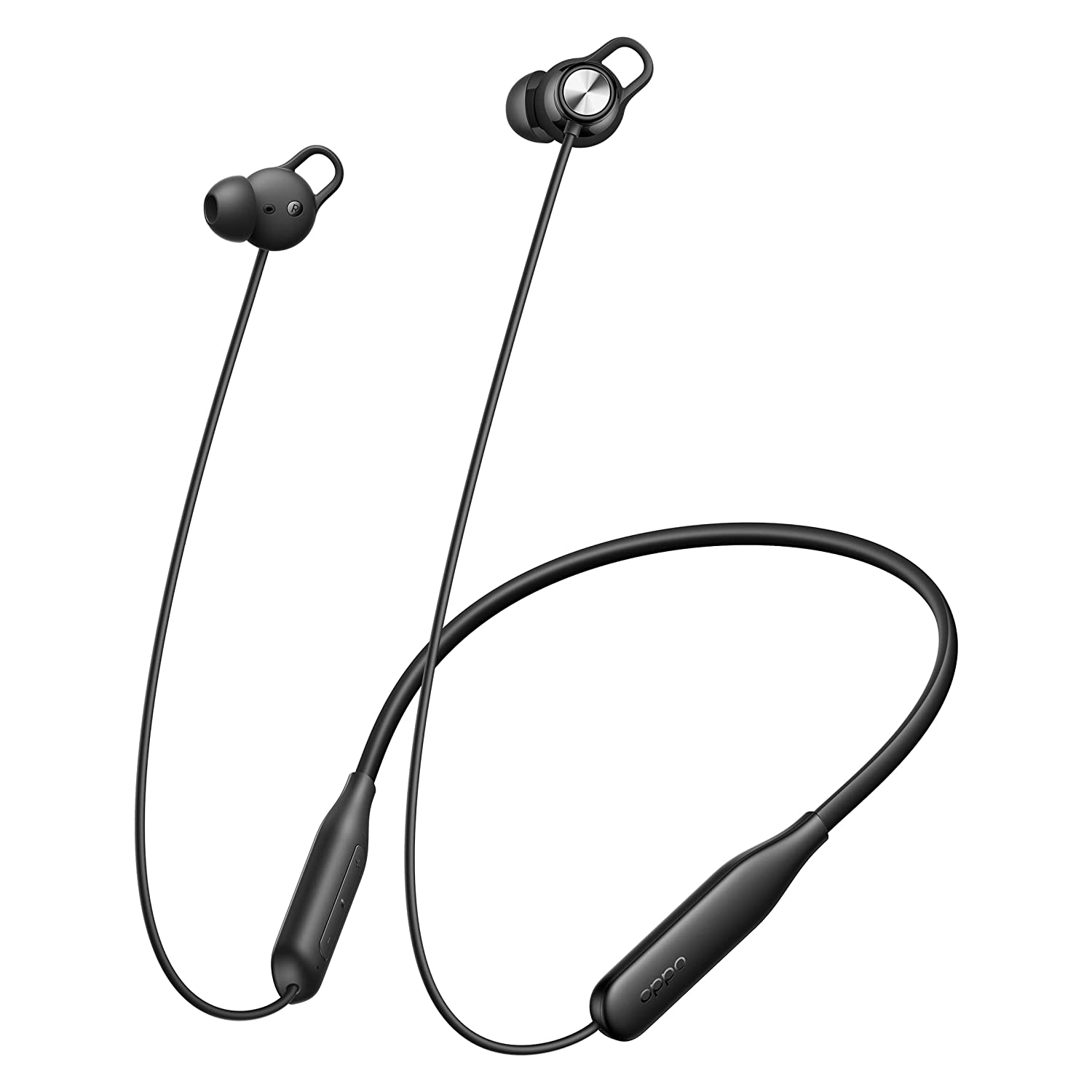 OPPO ENCO M32 BLUETOOTH WIRELESS IN EAR EARBUDS WITH MIC,10 MINS CHARGE - 20HRS MUSIC FAST CHARGE, 28HRS BATTERY LIFE,10MM DRIVER, IP55 DUST & WATER RESISTANT (BLACK)