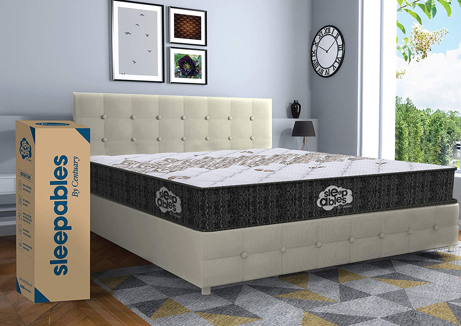 CENTUARY MATTRESSES SLEEPABLES 6 INCH MULTI LAYERED POCKET SPRING MATTRESS (72 X 48 X 6 INCH, DOUBLE)