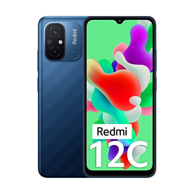 REDMI 12C (ROYAL BLUE, 4GB RAM, 64GB STORAGE) | HIGH PERFORMANCE MEDIATEK HELIO G85 | BIG 17CM(6.71) HD+ DISPLAY WITH 5000MAH(TYP) BATTERY