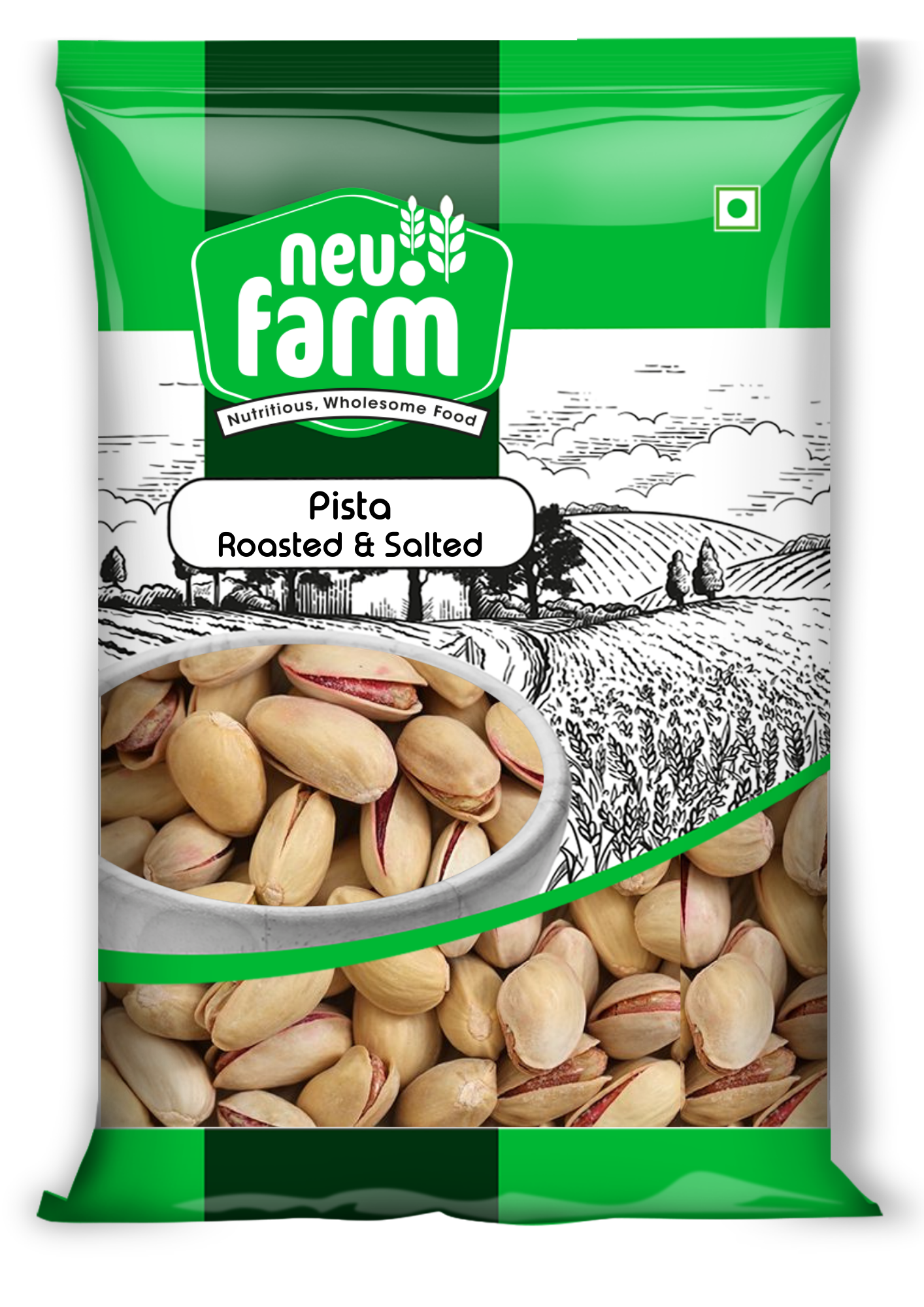 NEU.FARM PREMIUM QUALITY ROASTED & SALTED PISTACHIOS 500G