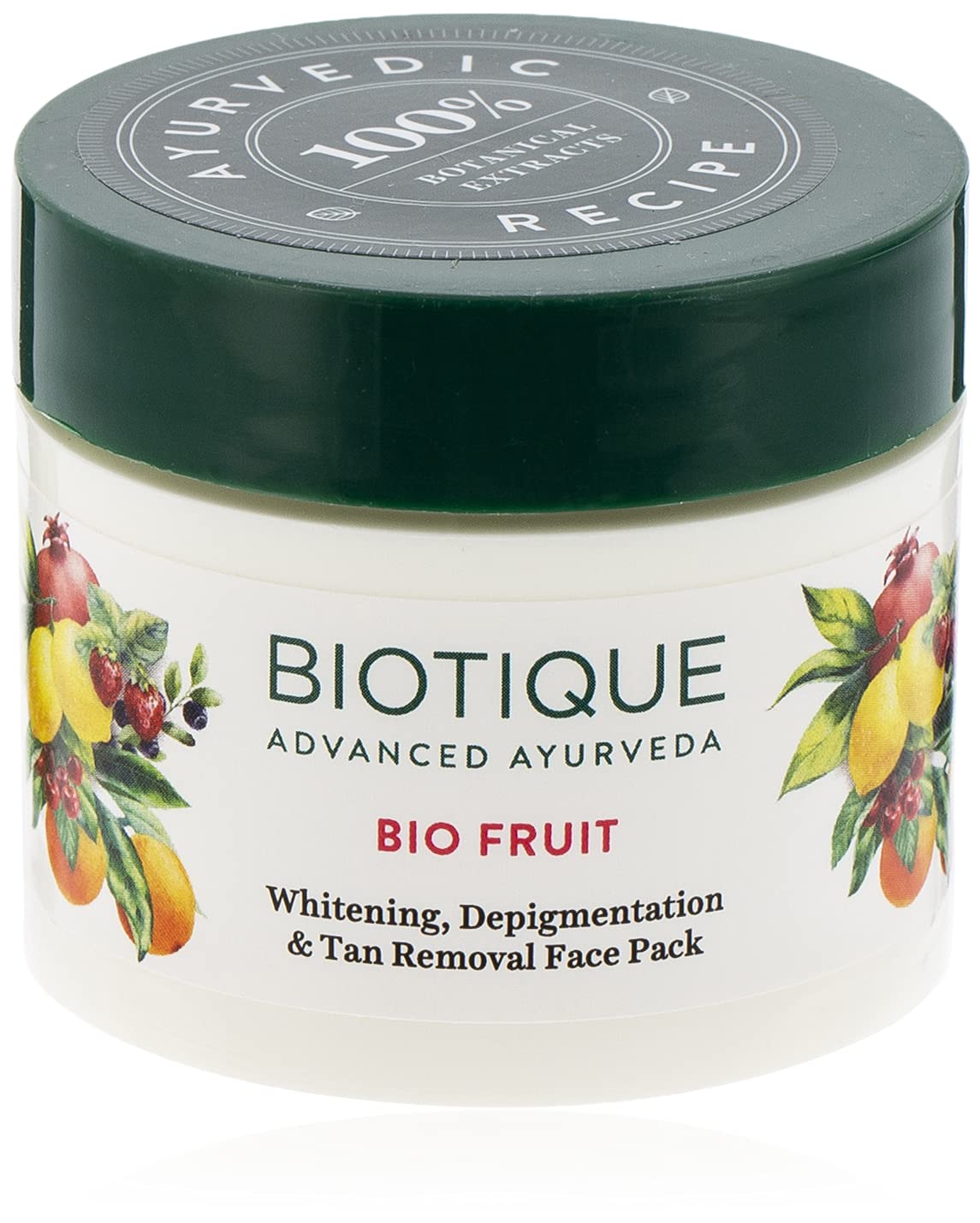 BIOTIQUE BIO FRUIT WHITENING AND DEPIGMENTATION & TAN REMOVAL FACE PACK, 75G