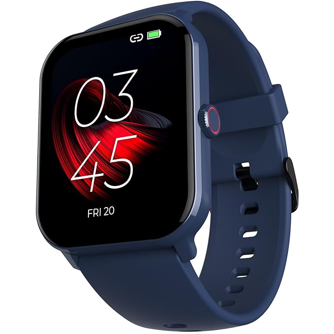 BEATXP MARV NEO 1.85” (4.6 CM) DISPLAY, BLUETOOTH CALLING SMART WATCH, SMART AI VOICE ASSISTANT, 100+ SPORTS MODES, HEART & SPO2 MONITORING, IP68, FAST CHARGING (BLUE)