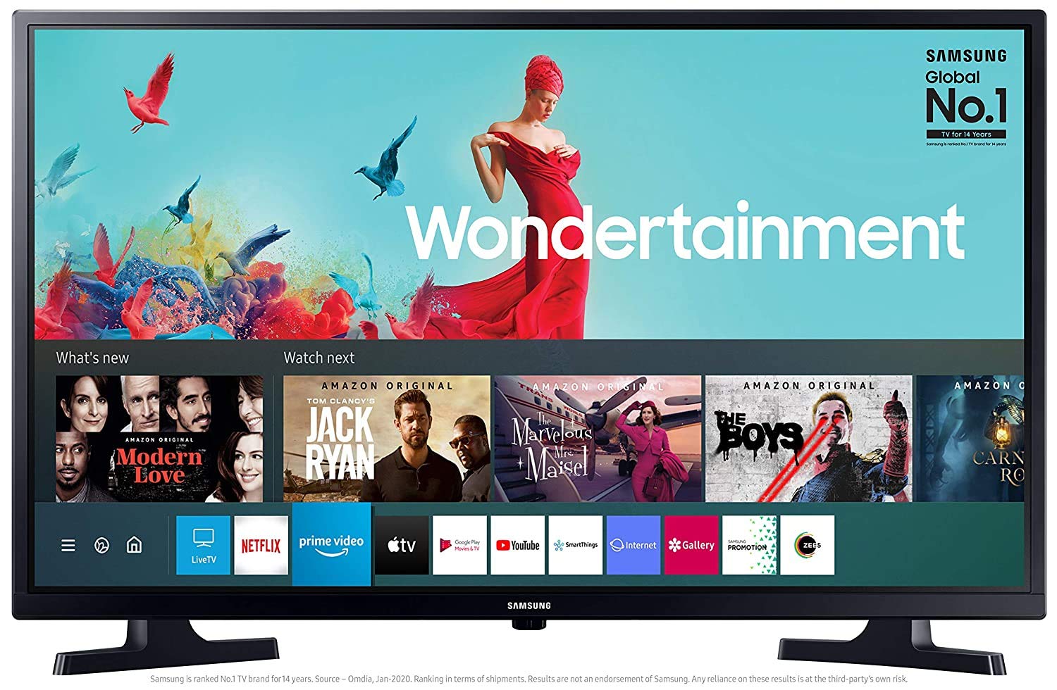 SAMSUNG 80 CM (32 INCHES) WONDERTAINMENT SERIES HD READY LED SMART TV UA32T4340AKXXL (GLOSSY BLACK) (2020 MODEL)