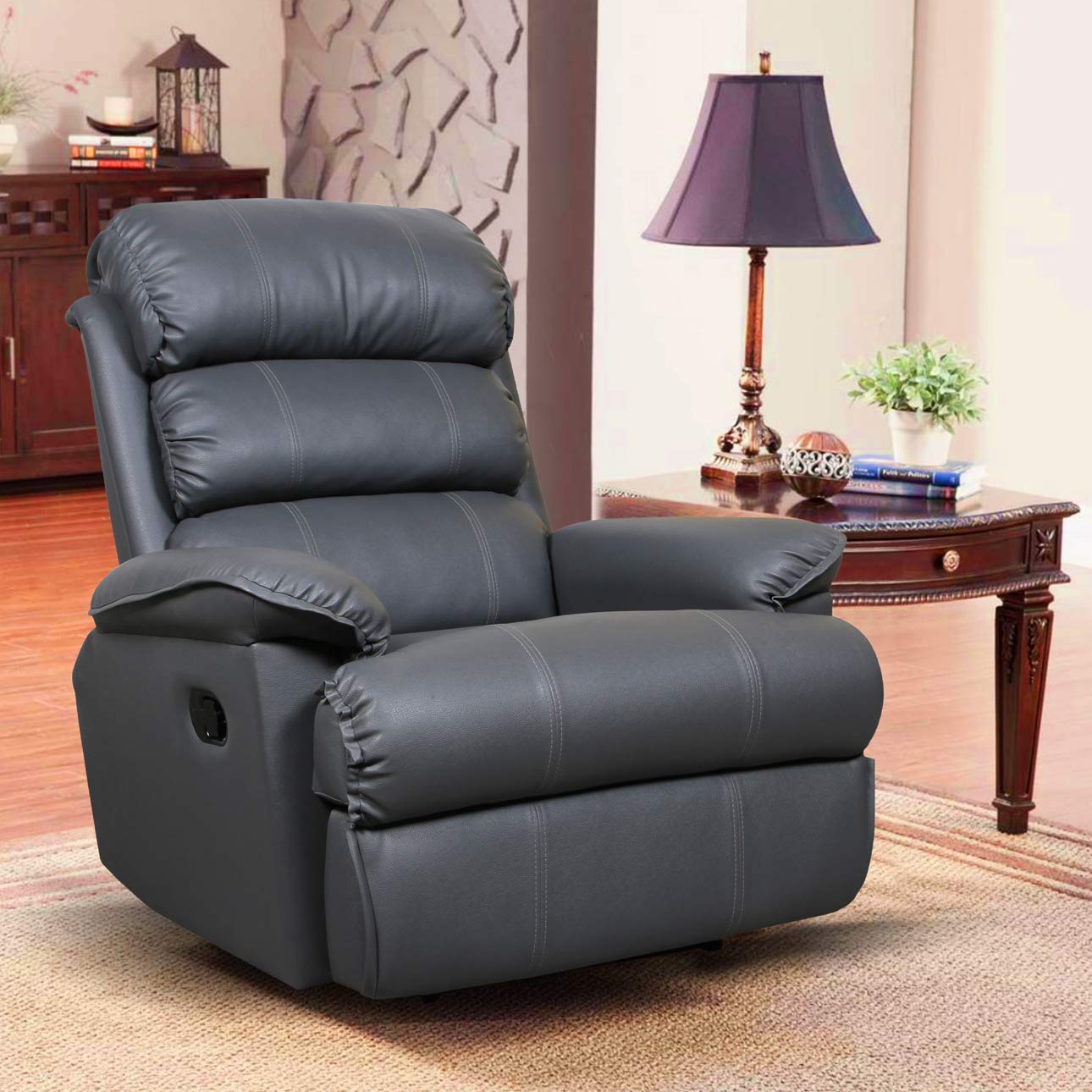 ALCANES ALRC 0010 SINGLE SEATER RECLINER (LEATHERETTE, GREY)