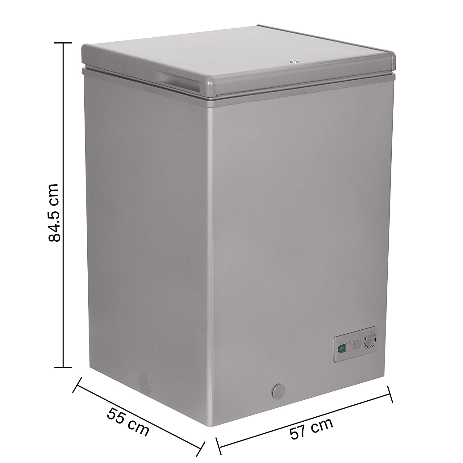 HAIER HCC125G, SINGLE DOOR HARD TOP DEEP FREEZER, CONVERTIBLE, GREY, 103 LTRS NET CAPACITY