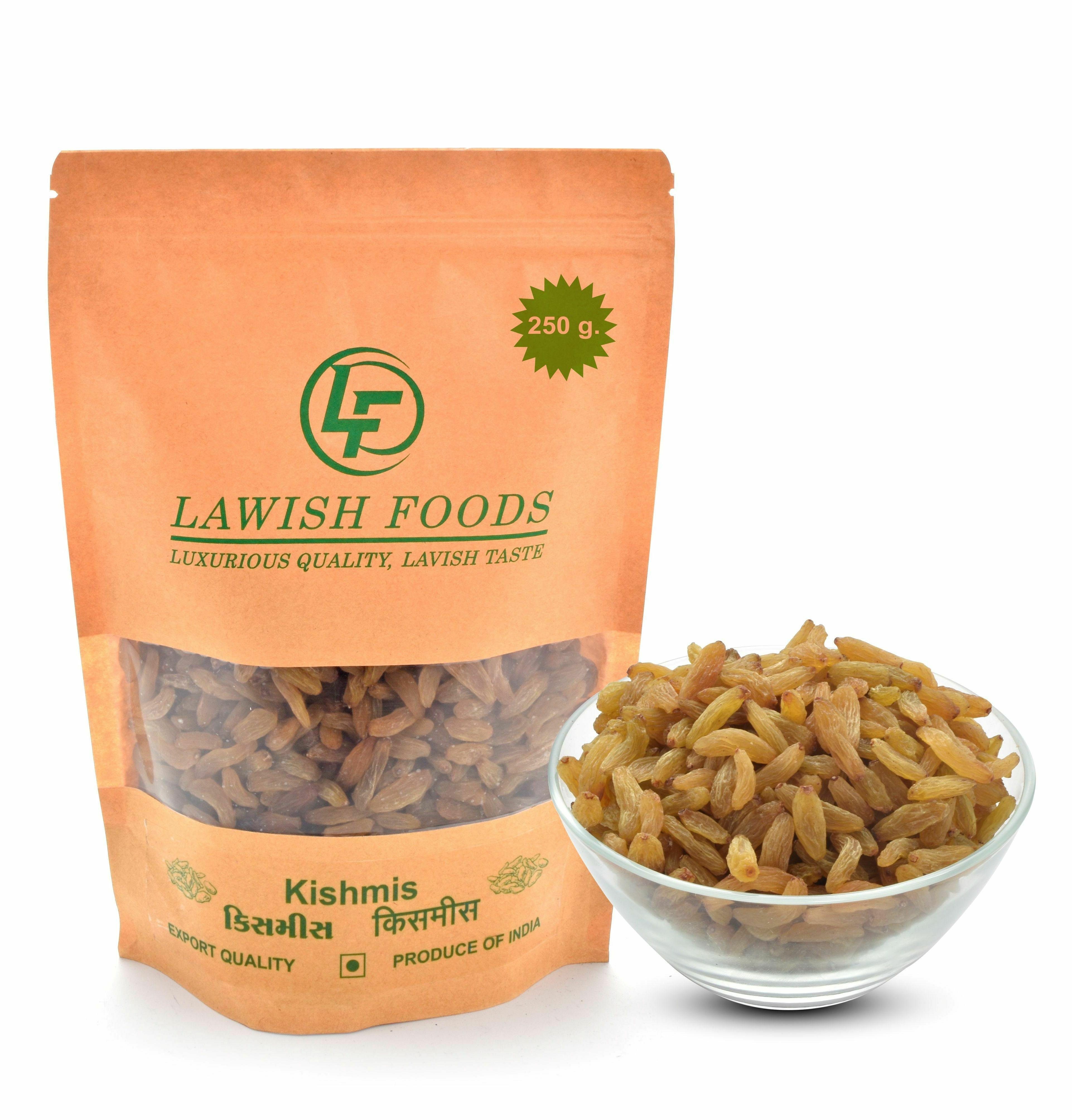 LAWISH FOODS RAISINS PREMIUM QUALITY DRIED KISHMISH 250 G