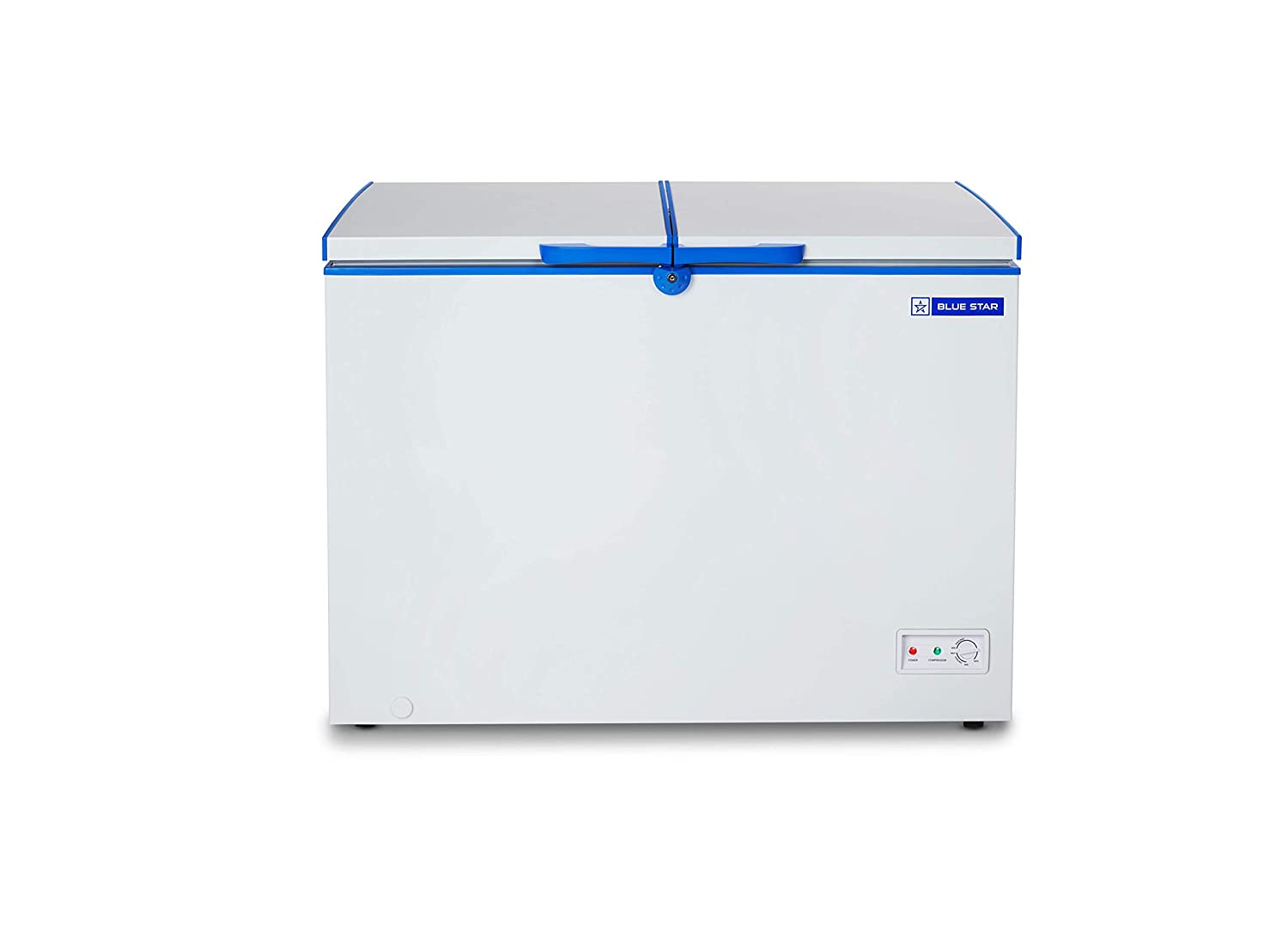 BLUE STAR CHF300 DOUBLE DOOR DEEP FREEZER (284 L, WHITE)