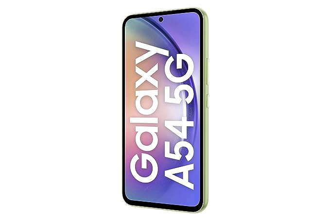 SAMSUNG GALAXY A54 5G (AWESOME LIME, 8GB, 256GB STORAGE) | 50 MP NO SHAKE CAM (OIS) | IP67 | GORILLA GLASS 5 | VOICE FOCUS | WITHOUT CHARGER