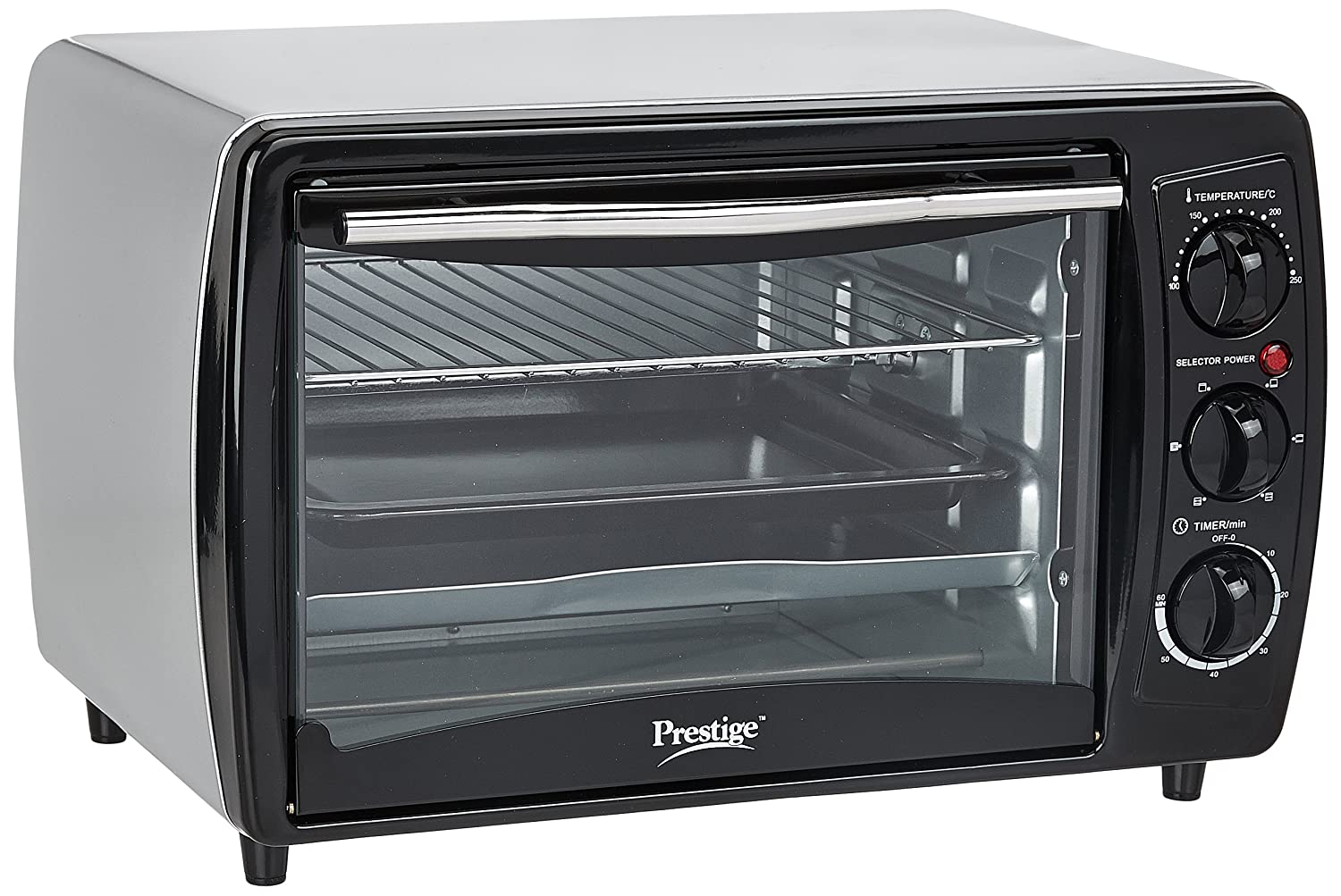 PRESTIGE POTG 19 PCR 19L OVEN TOASTER GRILL, BLACK