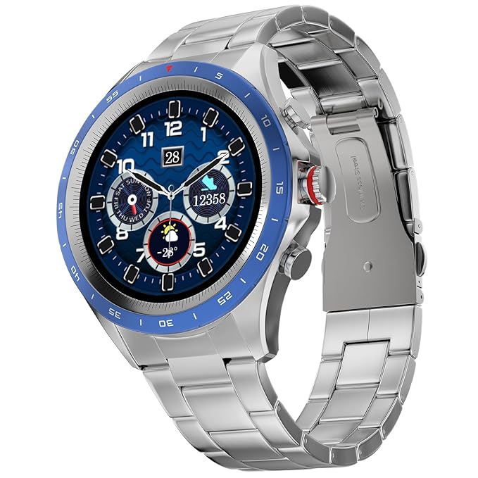 FIRE-BOLTT SOLACE LUXURY STAINLESS STEEL SMART WATCH, 1.32