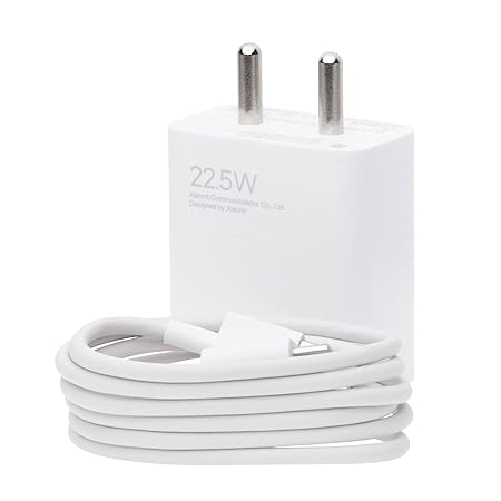 MI XIAOMI 22.5W FAST USB TYPE C CHARGER COMBO|COMPATIBLE FOR MOBILE,POWER BANKS|FAST CHARGING|(ADAPTER + USB TO TYPE C CABLE)|WHITE