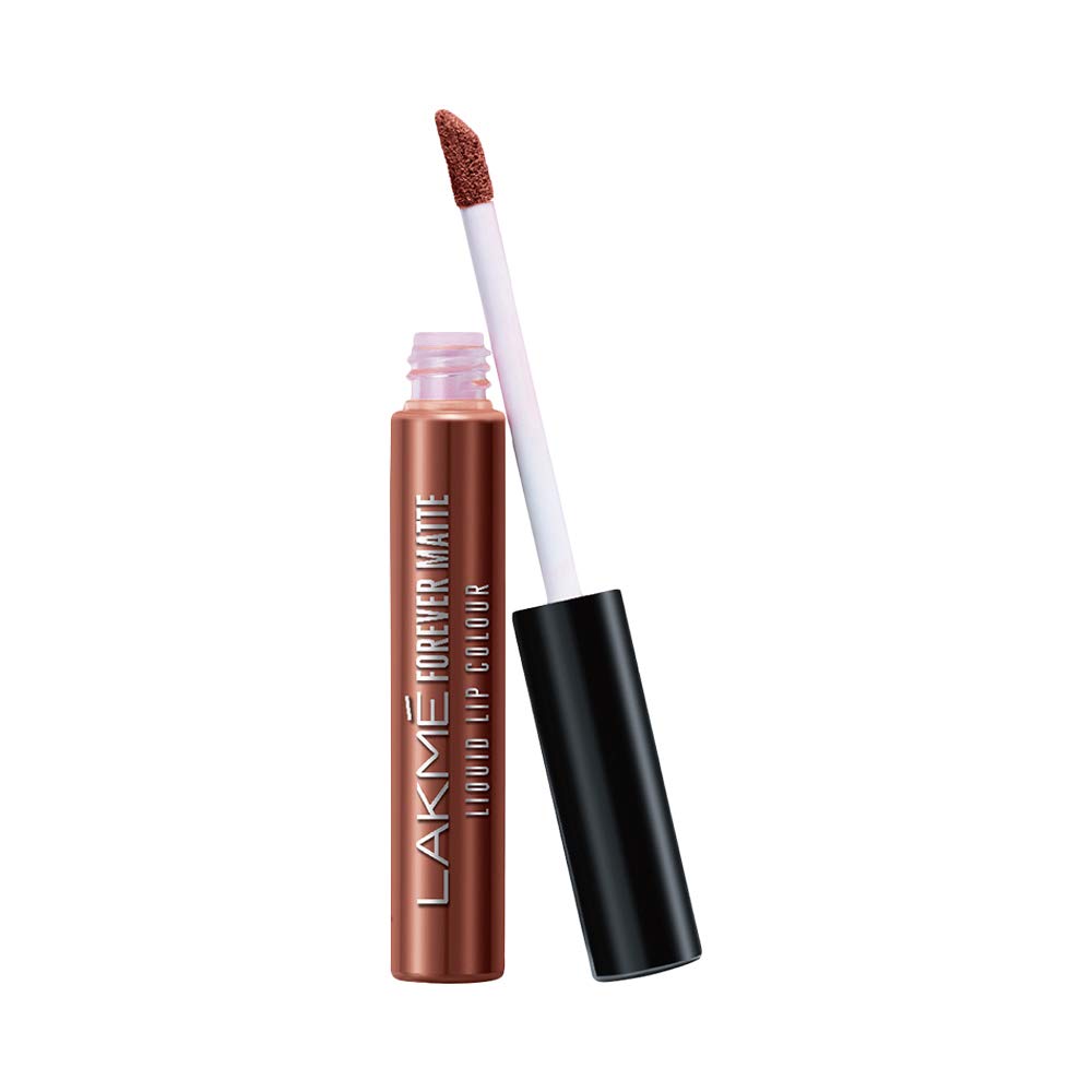 LAKMÉ FOREVER MATTE LIQUID LIP COLOUR, NUDE TWIST, LONG LASTING LIQUID LIPSTICK, LIGHTWEIGHT & COMFORTABLE - SMUDGE PROOF, NON TRANSFERABLE, MATTE FINISH, 5.6 ML
