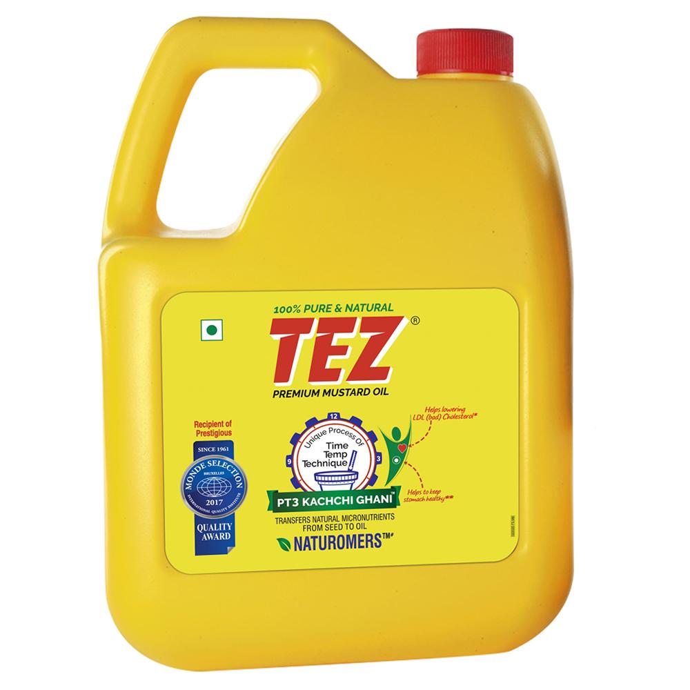 TEZ PREMIUM KACHI GHANI MUSTARD OIL 5 L