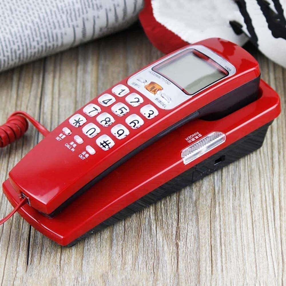 GVND KX-T555CID CORDED PHONE, LANDLINE TELEPHONE EUROPEAN ANTIQUE VINTAGE FIXED TELEPHONE CALLER ID BACK LIT DISPLAY DESKTOP CORDED TELEPHONE FOR HOME