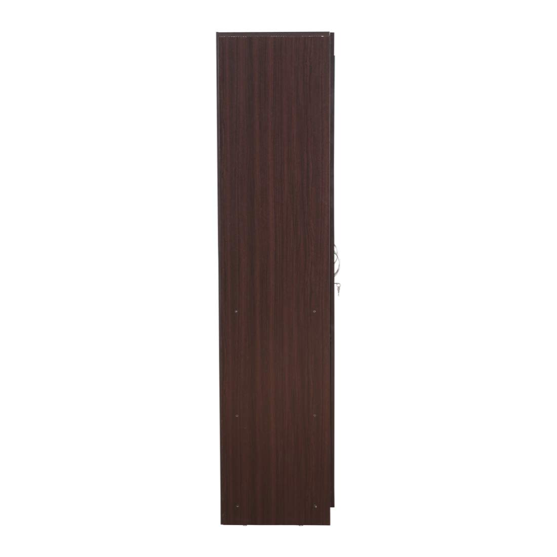 HOMETOWN ALLEN ENGINEERED WOOD THREE DOOR WARDROBE IN WALNUT COLOUR