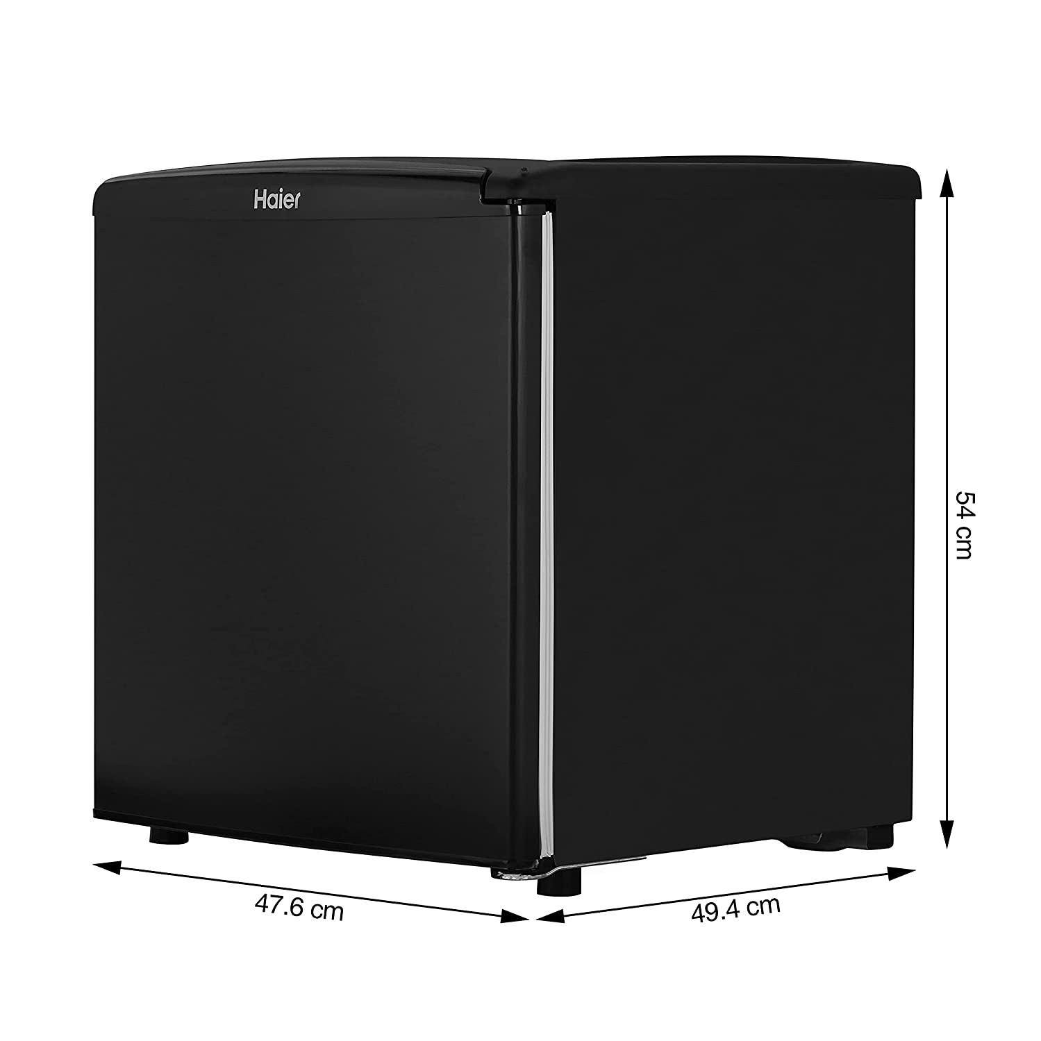 HAIER 53 L 2 STAR DIRECT-COOL SINGLE DOOR MINI REFRIGERATOR (HR-65KS, BLACK)