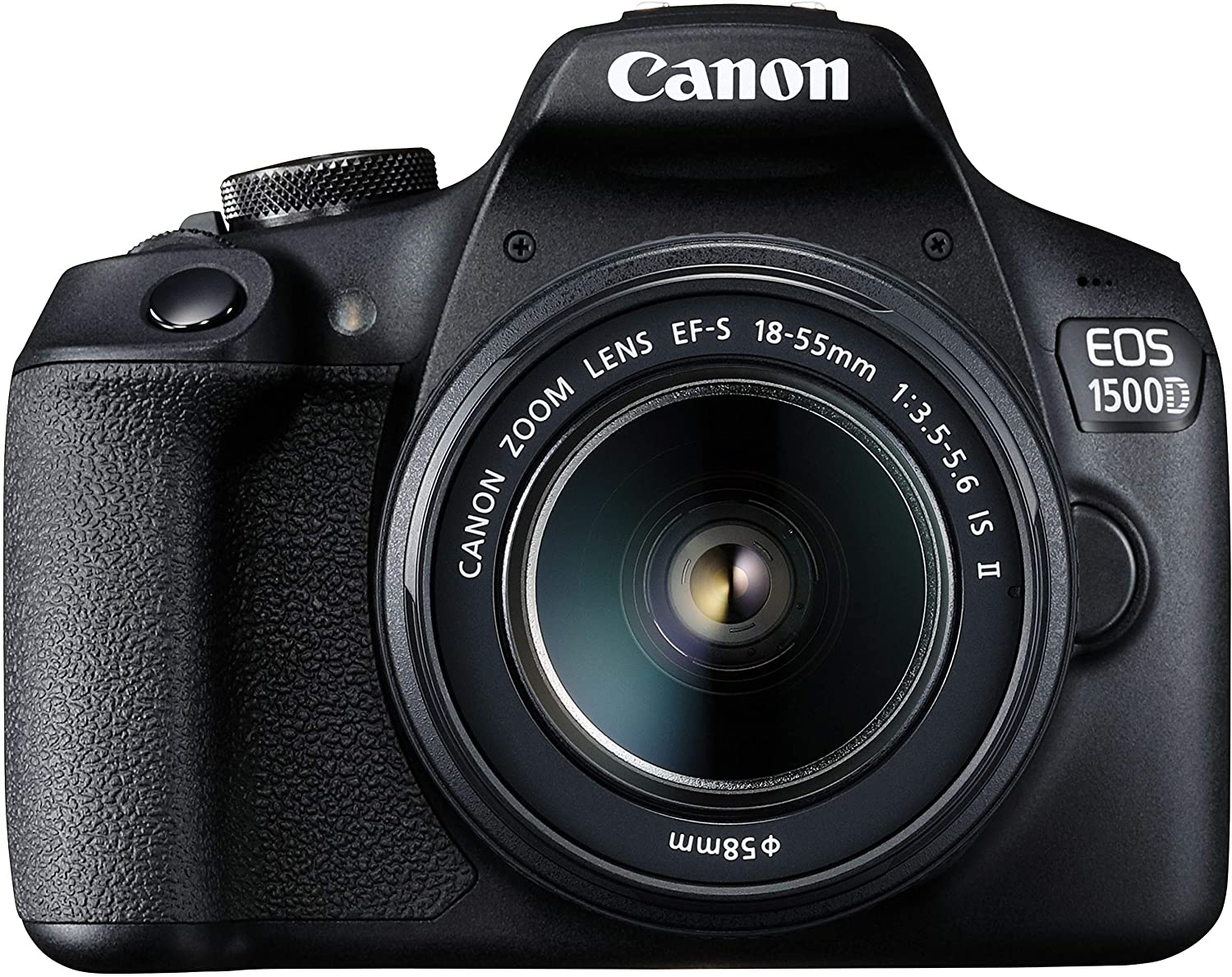 CANON EOS 1500D 24.1 DIGITAL SLR CAMERA (BLACK) WITH EF S18-55 IS II LENS